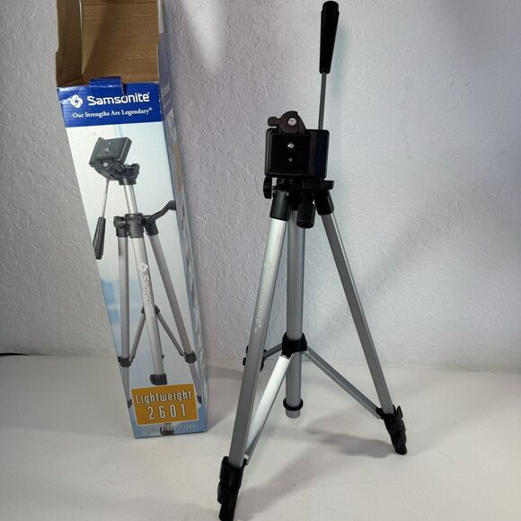 Samsonite Lightweight 2601 Photo/Video Tripod Adjustable Height Aluminum - Picture 4 of 6